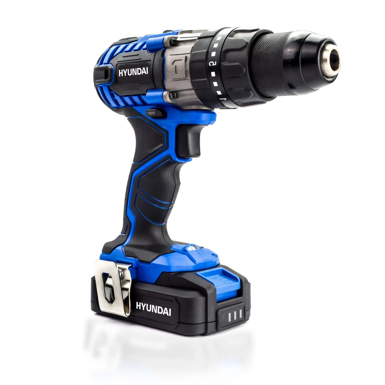 Hyundai 20V MAX Li-Ion Cordless Drill Driver With 13-Piece Drill Accessory Kit | HY2176 3 Hyundai 20V MAX Li-Ion Cordless Drill Driver With 13-Piece Drill Accessory Kit | HY2176