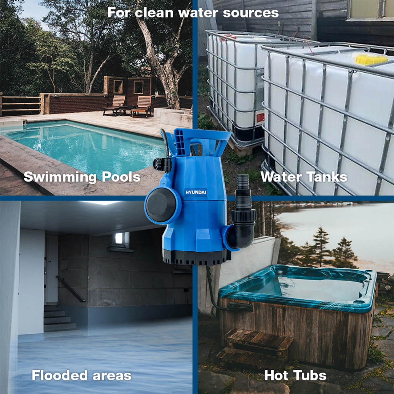 Hyundai 250W Electric Clean Water Submersible Water Pump / Sub Pump | HYSP250CW 14 Hyundai 250W Electric Clean Water Submersible Water Pump / Sub Pump | HYSP250CW - Image 12