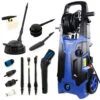 Hyundai 2500W 2610psi 180bar Electric Pressure Washer With 8.5L/Min Flow Rate | HYW2500E -Home Tools Store 21869 06684