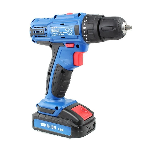 Hyundai HY2175 18v Li-Ion Cordless Drill Driver Includes 89 Drill Bit Accessories & Carry Case 5 Hyundai HY2175 18v Li-Ion Cordless Drill Driver Includes 89 Drill Bit Accessories & Carry Case - Image 3