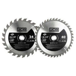 JCB 2 Piece 165mm TCT Wood Saw Blade Set | JCB-TCT-2PC