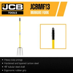 JCB Professional Manure Fork 48" Straight Handle | JCBMF13 -Home Tools Store 31136 45263 dd297036 a33c 4d77 80da 2528160402c8