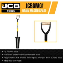 JCB Professional Solid Forged Grafting Spade (Newcastle Style) – Drain Master | JCBDM01 -Home Tools Store 31160 99086 fc72c239 bf1d 44f6 a670 931c3c16609d