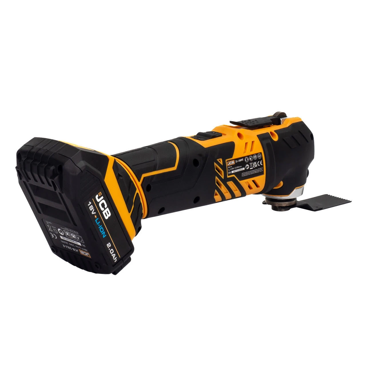 JCB 18V MULTI-TOOL WITH 2.0AH LITHIUM-ION BATTERY AND 2.4A CHARGER | JCB-18MT-2X-B 5 JCB 18V MULTI-TOOL WITH 2.0AH LITHIUM-ION BATTERY AND 2.4A CHARGER | JCB-18MT-2X-B - Image 3