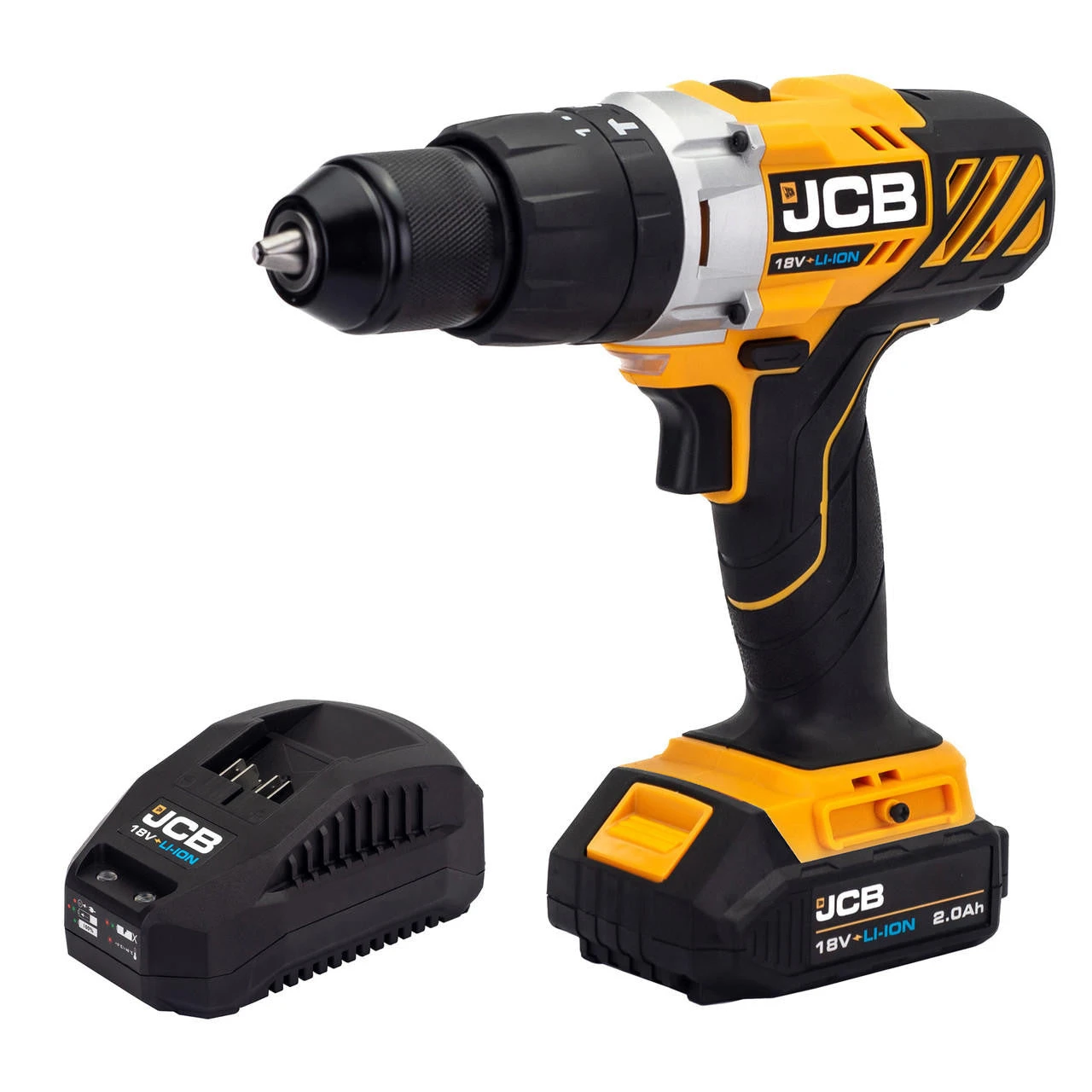 JCB 18V COMBI DRILL - JCB 18V Combi Drill 1x 2.0Ah 2.4A Charger | JCB-18CD-2XB 3 JCB 18V COMBI DRILL - JCB 18V Combi Drill 1x 2.0Ah 2.4A Charger | JCB-18CD-2XB