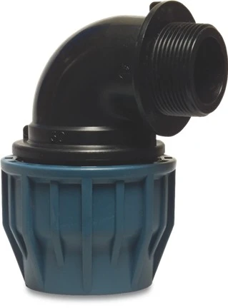 32mm X 1¼" Compression Elbow 90°, Compression X Male Thread 3 32mm X 1¼" Compression Elbow 90°, Compression X Male Thread