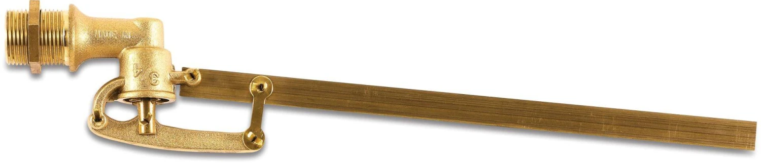 Brass Float Operation Valve, ½" Male Thread (Float Ball Sold Separately) 3 Brass Float Operation Valve, ½" Male Thread (Float Ball Sold Separately)