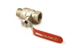 1" X 1" Brass Ball Valve, Female Thread X Male Thread