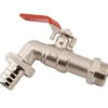 ¾"Brass Ball Bib Tap With Stainless Steel Handle, ¾" Male Thread X 19mm Hose Tail -Home Tools Store 943401296 1