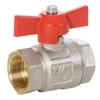 ¾" X ¾" Brass Ball Valve, Female Thread X Female Thread - This Will Fit The Outlet On A Lubing Flush Breather -Home Tools Store 943402374 1