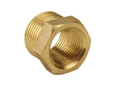 1½" X 1" Brass Reducing Bush, Male Thread X Female Thread