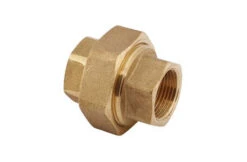 1" X 1" Brass Union, Female Thread X Female Thread