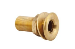 1" Brass Bulkhead Fitting, Male Thread