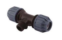 32mm X 1¼" X 32mm Compression T-Piece 90°, Compression X Male Thread X Compression