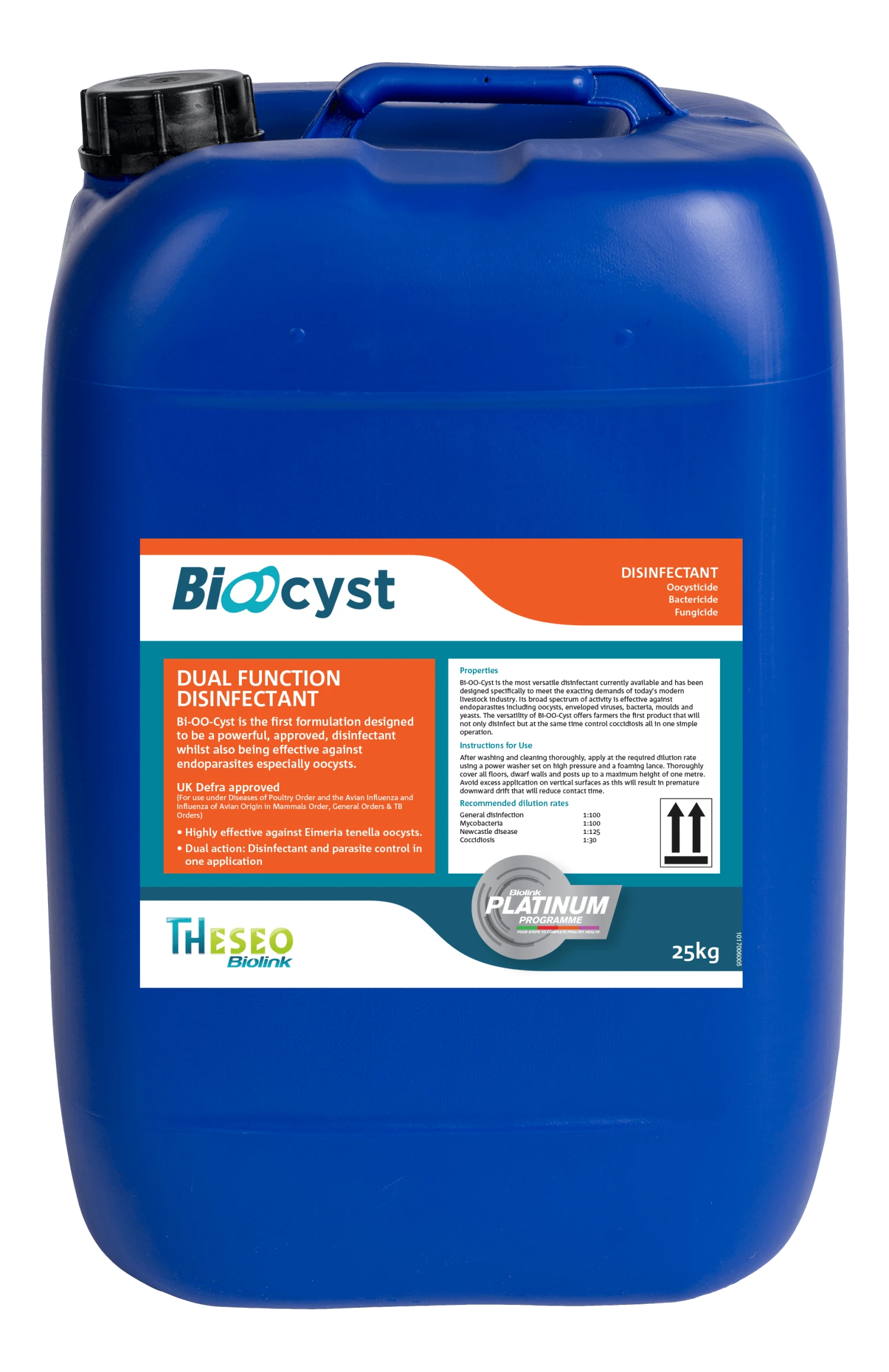 Bi-OO-Cyst Disinfectant And Coccidiosis Control - 25lt 3 Bi-OO-Cyst Disinfectant And Coccidiosis Control - 25lt