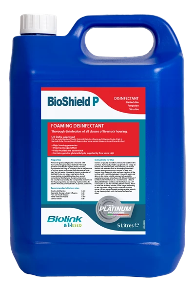 BioShield P Defra Approved Foaming Disinfectant - 5lt