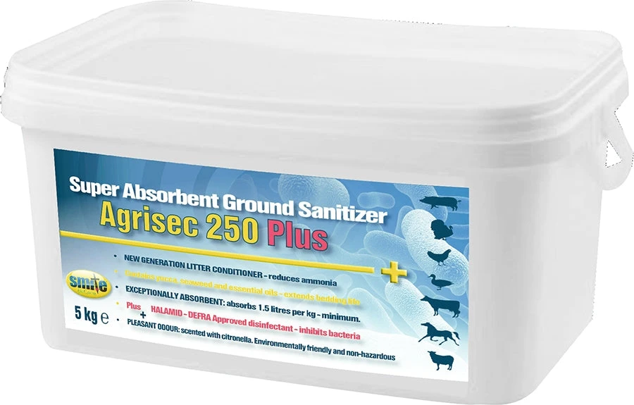 Agrisec 250 Plus Ground Sanitiser With Halamid - 5kg