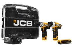 JCB 12V TWIN PACK 2.0AH LITHIUM-ION BATTERIES IN W-BOXX 102 POWER TOOL CASE | 21-12TPK-WB-2