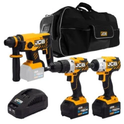 JCB 18V B/L 3 Piece Kit 5Ah Lithium-Ion Batteries | 21-18BL3PK-5