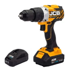 JCB 18V BRUSHLESS COMBI DRILL 1X 2.0AH LITHIUM-ION BATTERY | 21-18BLCD-2X-B