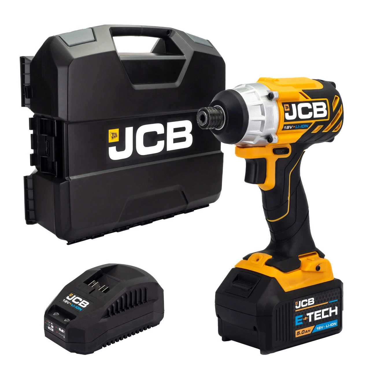 JCB 18V Brushless Impact Driver 1x5.0Ah Lithium-Ion Battery And 2.4A Fast Charger In W-Boxx 136 | 21-18BLID-5X-WB 3 JCB 18V Brushless Impact Driver 1x5.0Ah Lithium-Ion Battery And 2.4A Fast Charger In W-Boxx 136 | 21-18BLID-5X-WB