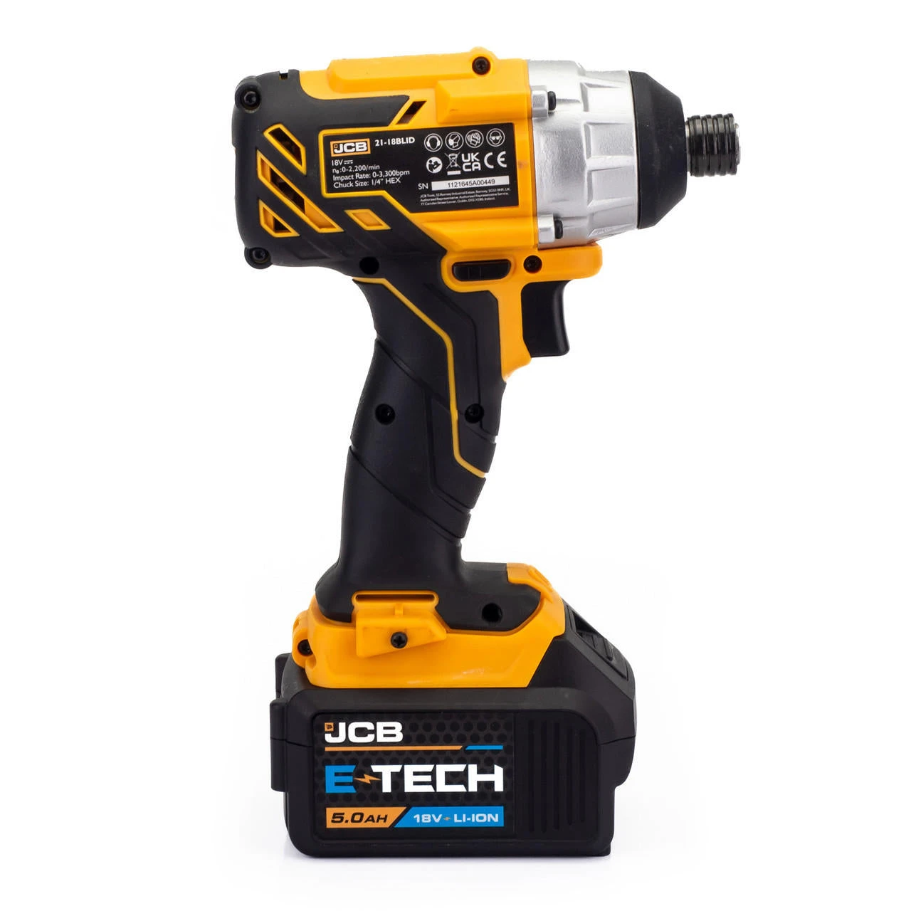 JCB 18V Brushless Impact Driver 1x5.0Ah Lithium-Ion Battery And 2.4A Fast Charger In W-Boxx 136 | 21-18BLID-5X-WB 7 JCB 18V Brushless Impact Driver 1x5.0Ah Lithium-Ion Battery And 2.4A Fast Charger In W-Boxx 136 | 21-18BLID-5X-WB - Image 5