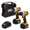 JCB 18V Brushless Impact Twinpack 2X 5.0Ah Lithium-Ion Batteries | 21-18BL-TPK-5 -Home Tools Store jcb tools jcb 18v brushless impact twinpack 5.0ah in w boxx 136 or 21 18bl tpk 5 02042 b717f1bf 9397 439e 8c2b 6680c9b28773