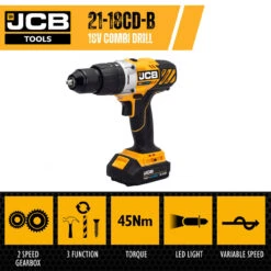 JCB 18V COMBI DRILL - JCB 18V Combi Drill 1x 2.0Ah 2.4A Charger | JCB-18CD-2XB 29 JCB 18V COMBI DRILL - JCB 18V Combi Drill 1x 2.0Ah 2.4A Charger | JCB-18CD-2XB -Home Tools Store jcb tools jcb 18v combi drill jcb 18v combi drill 1x 2.0ah 2.4a charger or jcb 18cd 2xb 02388 8a107213 5754 4cb7 b8a2 7c359366d7dd