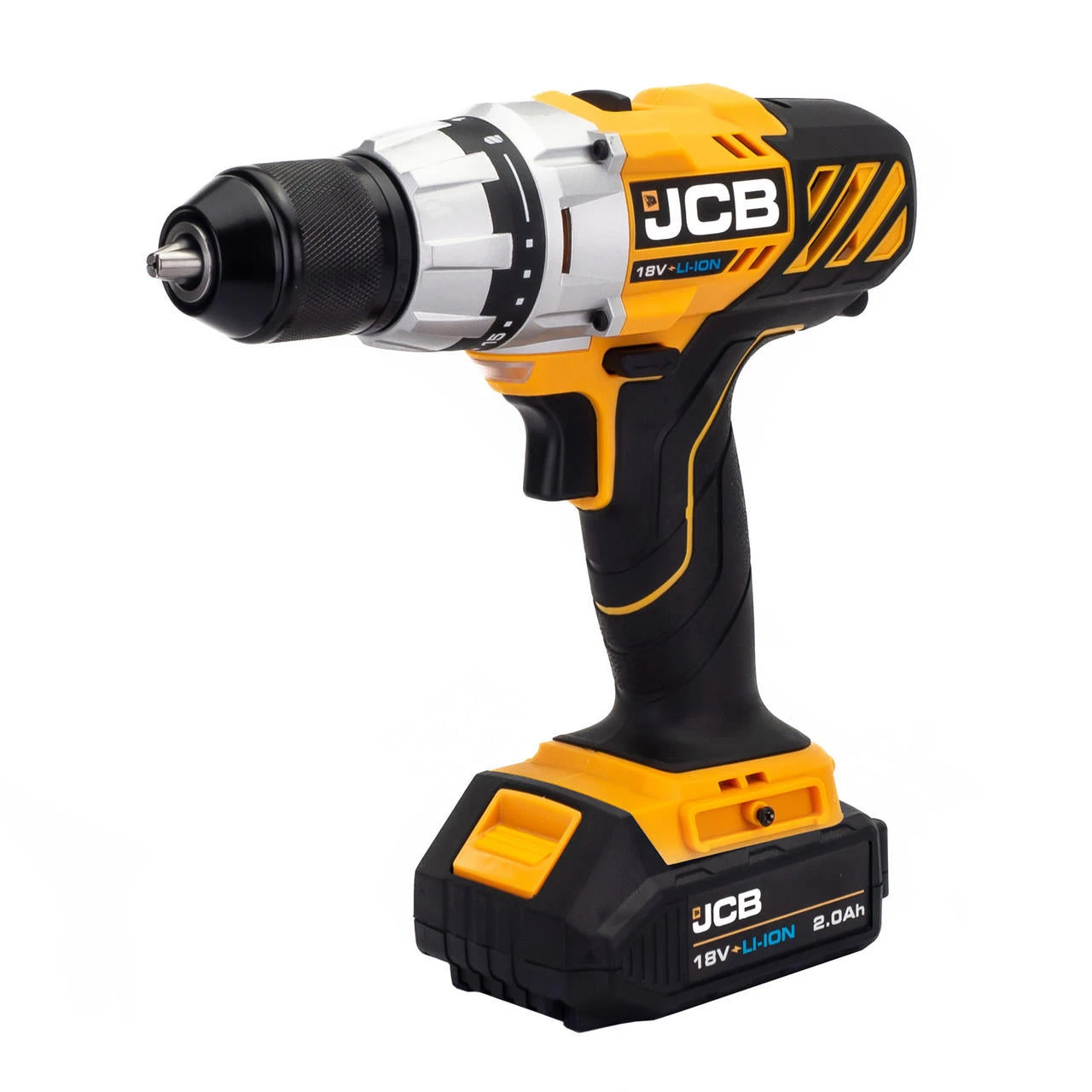 JCB 18V Drill Driver 1x2.0Ah Lithium-Ion Battery And 2.4A Fast Charger | 21-18DD-2XB 4 JCB 18V Drill Driver 1x2.0Ah Lithium-Ion Battery And 2.4A Fast Charger | 21-18DD-2XB - Image 2