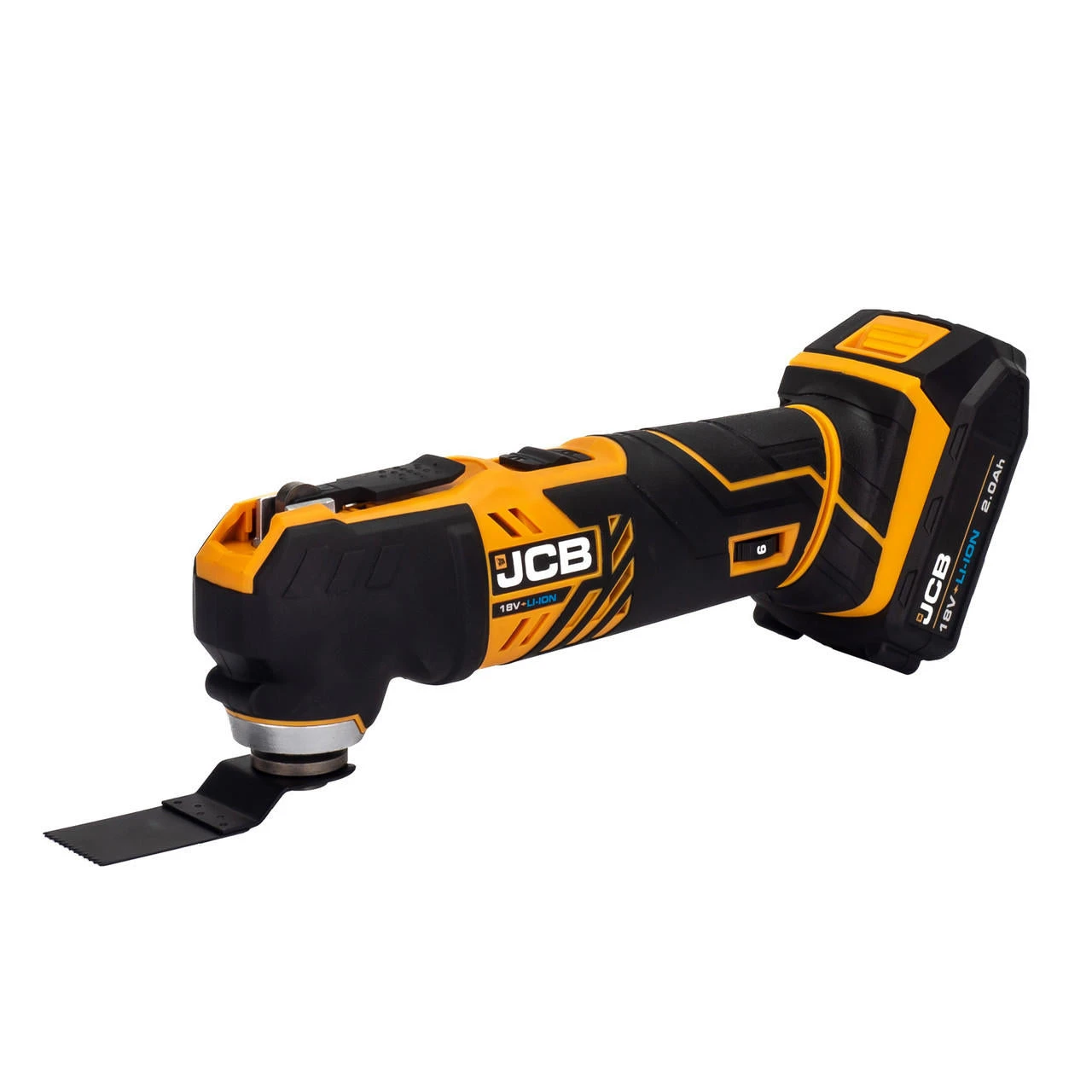 JCB 18V MULTI-TOOL WITH 2.0AH LITHIUM-ION BATTERY AND 2.4A CHARGER | JCB-18MT-2X-B 4 JCB 18V MULTI-TOOL WITH 2.0AH LITHIUM-ION BATTERY AND 2.4A CHARGER | JCB-18MT-2X-B - Image 2
