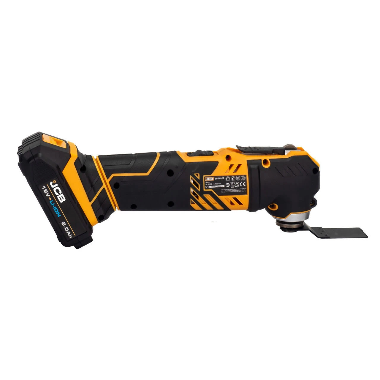 JCB 18V MULTI-TOOL WITH 2.0AH LITHIUM-ION BATTERY AND 2.4A CHARGER | JCB-18MT-2X-B 7 JCB 18V MULTI-TOOL WITH 2.0AH LITHIUM-ION BATTERY AND 2.4A CHARGER | JCB-18MT-2X-B - Image 5