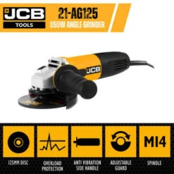 JCB 850W 125mm Angle Grinder 240V | 21-AG125 -Home Tools Store jcb tools jcb 850w 125mm angle grinder 240v or 21 ag125 65349 e7f5f234 124f 4a41 8e5b 38a4a26ff136